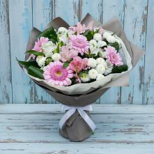 Букет цветов из:  Герберы, Альстромерии и Хризантемы #REPLACE_PRED# Онгудай