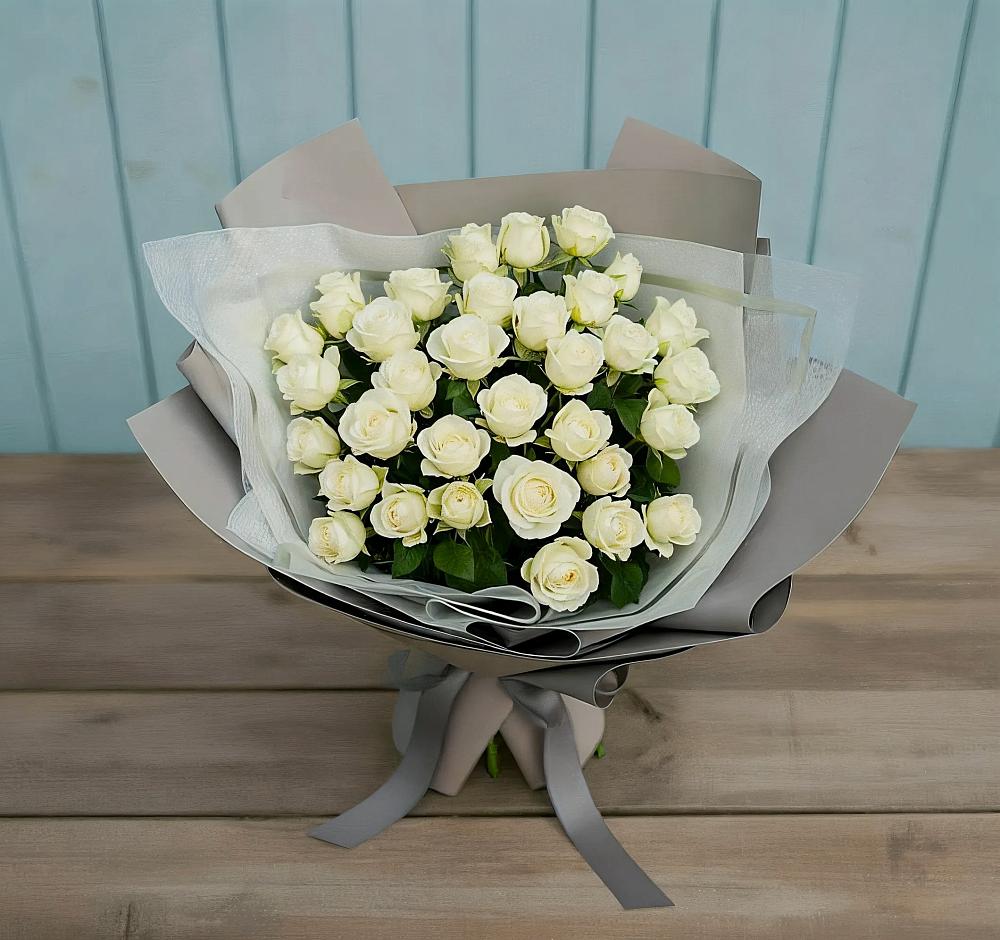 Букет Белоснежная нежность в Онгудай