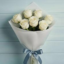 Букет 7 Белых роз Эдлесс Лав в Онгудай