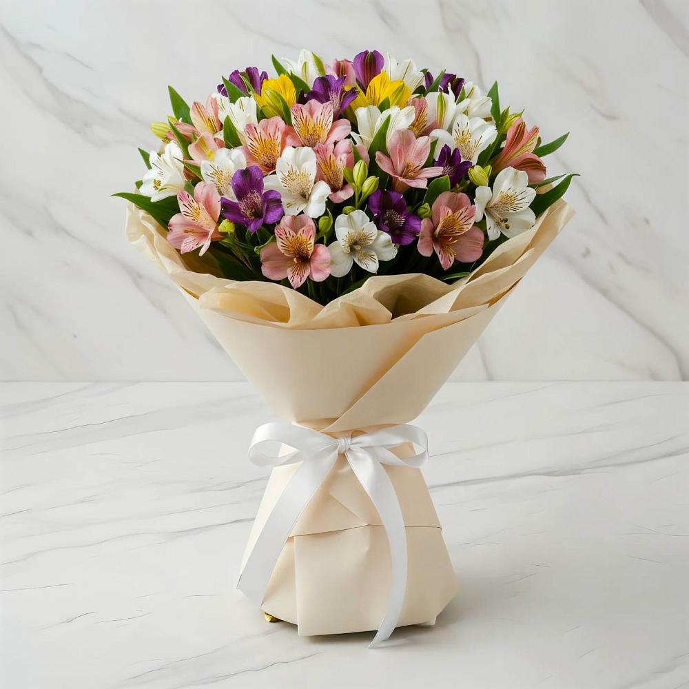 Букет цветов из: Альстромерии в Онгудай