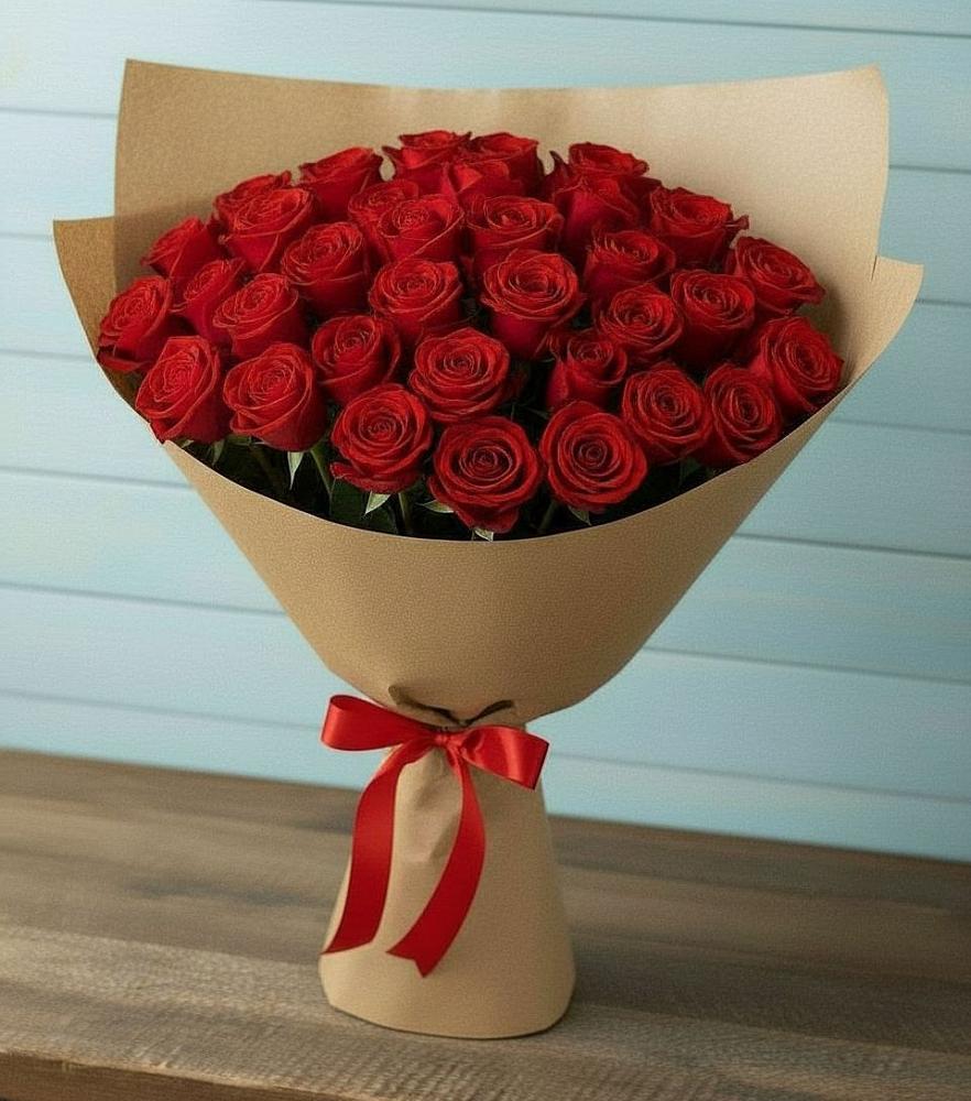 Букет Красные розы Милано в Онгудай