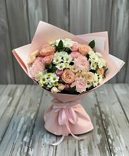 Букет цветов из:  Гвоздики, Розы и Хризантемы в Онгудай