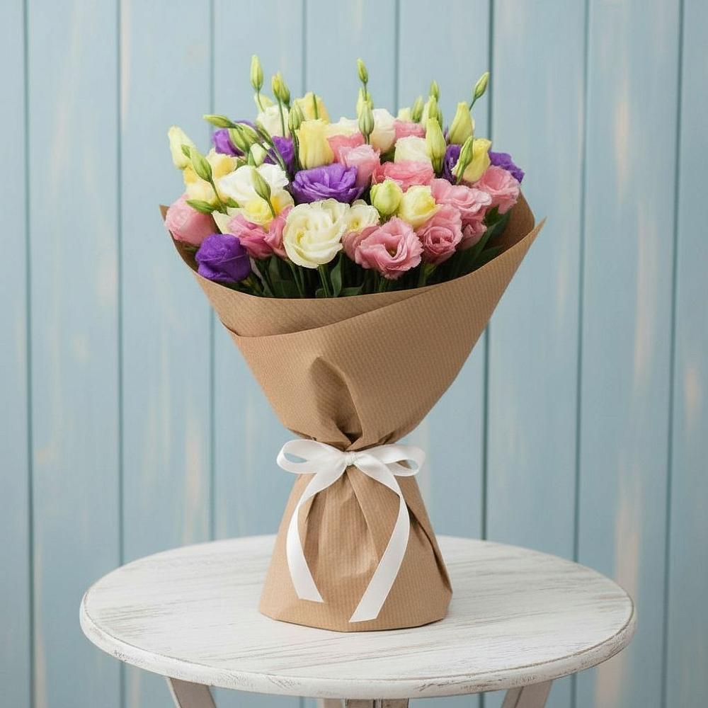 Букет цветов из: Лизиантусы в Онгудай