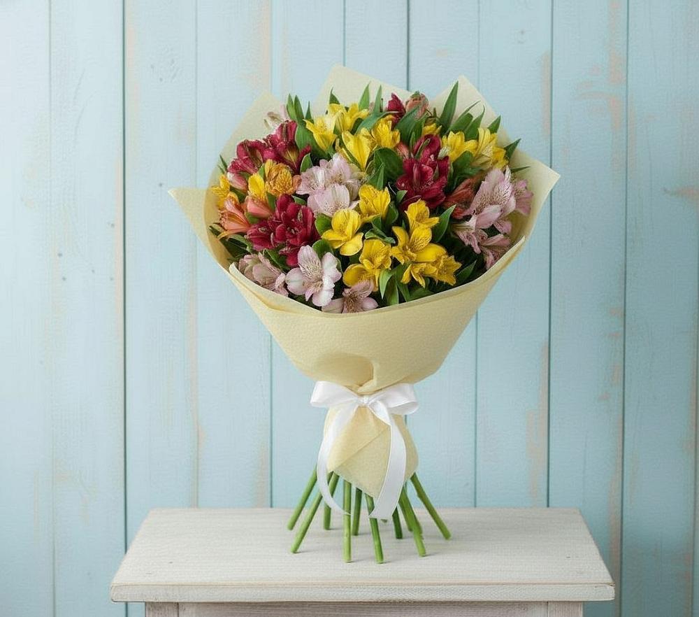 Букет цветов из: Альстромерии в Онгудай