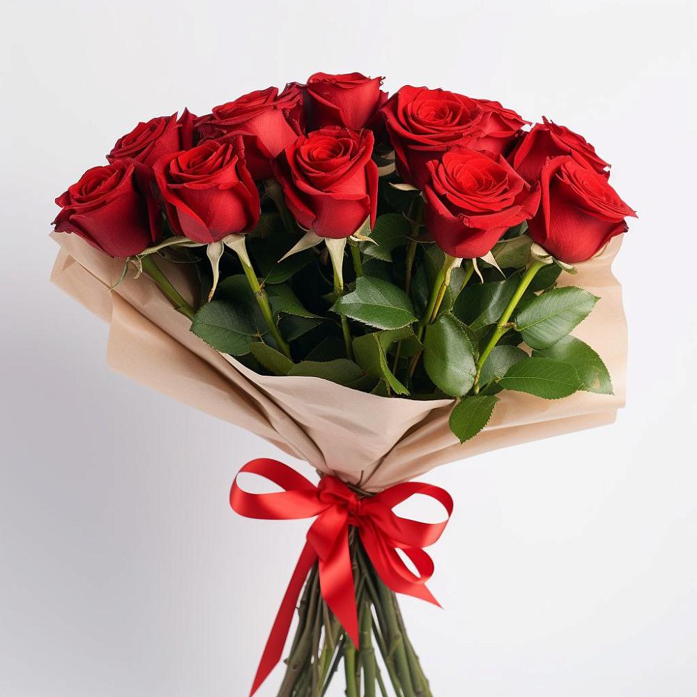 Букет 11 Красных роз Эдлесс Лав в Онгудай