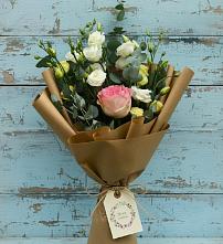 Букет цветов из:  Розы и Лизиантусы #REPLACE_PRED# Онгудай
