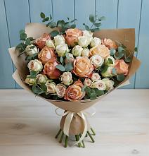 Букет цветов из:  Альстромерии и Розы в Онгудай