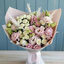 Букет цветов из:  Альстромерии и Розы в Онгудай