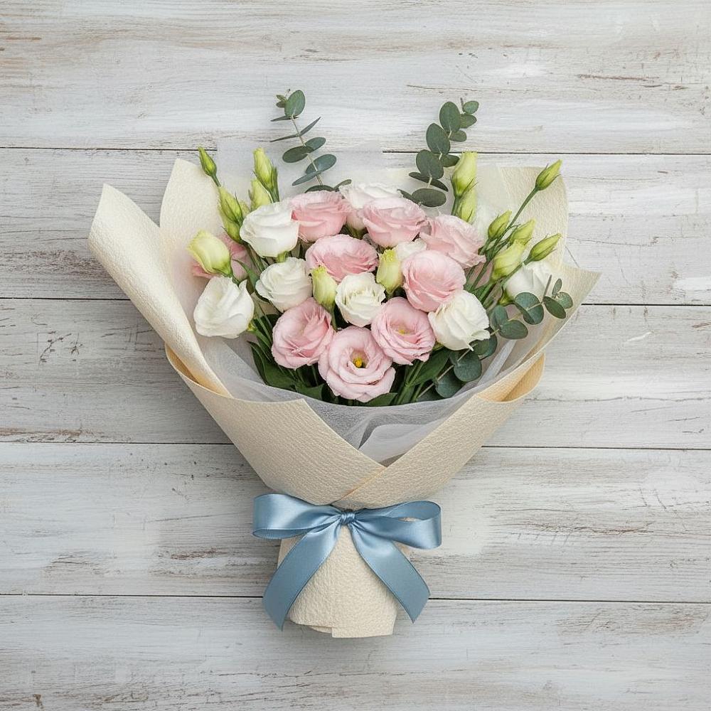 Букет цветов из: Лизиантусы в Онгудай